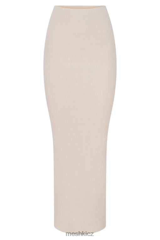 oblečení Meshki kaesha split maxi pletená sukně kost V0D0D1272