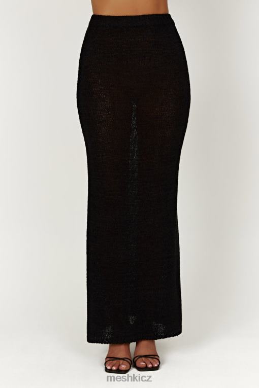 oblečení Meshki mary pletená maxi sukně Černá V0D0D1360