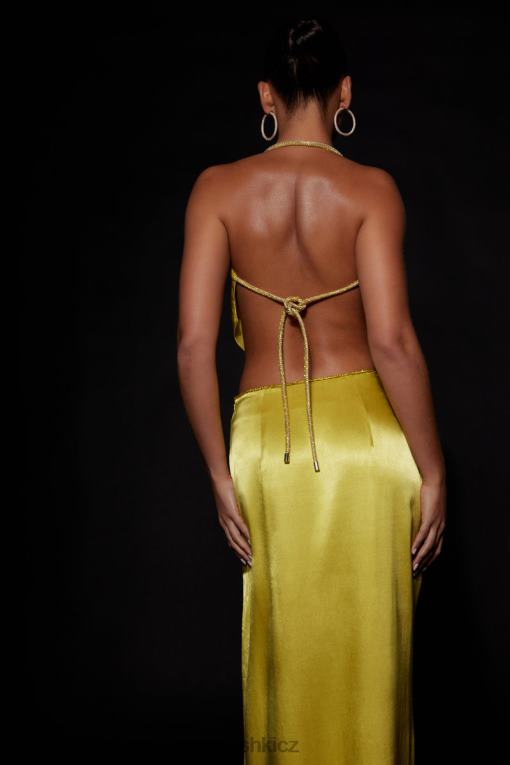 oblečení Meshki maxi sukně christie diamante provaz chartreuse V0D0D1451