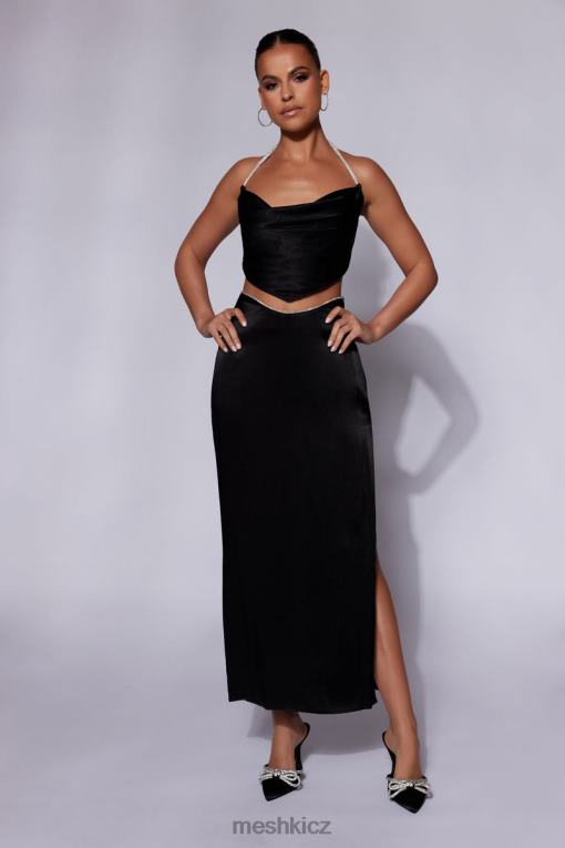 oblečení Meshki maxi sukně christie diamante provaz Černá V0D0D1476