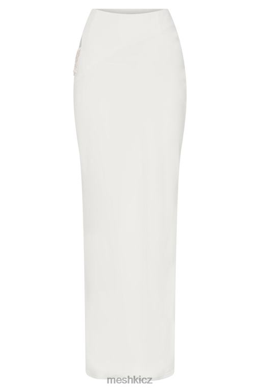 oblečení Meshki maxi sukně jayleen s třásněmi bílý V0D0D1563