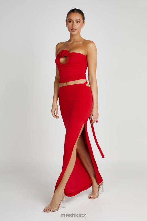 oblečení Meshki maxi sukně jeanine cowl back Červené V0D0D1279