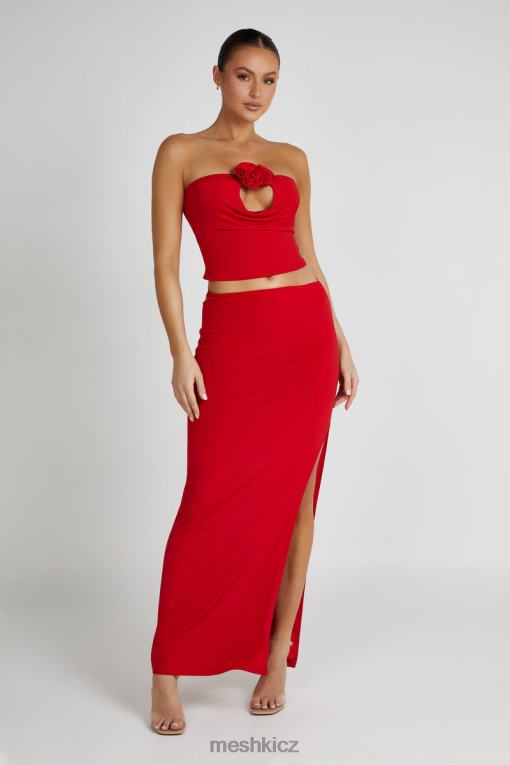 oblečení Meshki maxi sukně jeanine cowl back Červené V0D0D1279