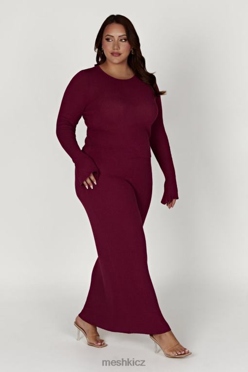 oblečení Meshki maxi sukně z maribellového úpletu víno V0D0D1371