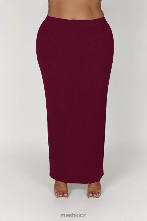 oblečení Meshki maxi sukně z maribellového úpletu víno V0D0D1371
