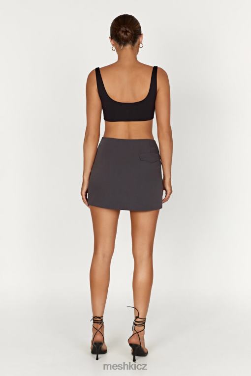 oblečení Meshki Malika obleková minisukně dřevěné uhlí V0D0D1367