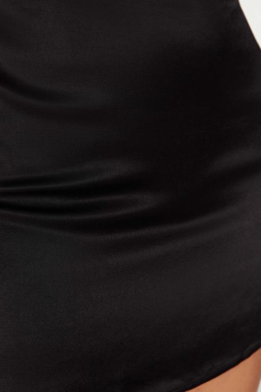 oblečení Meshki amia saténová minisukně Černá V0D0D1385