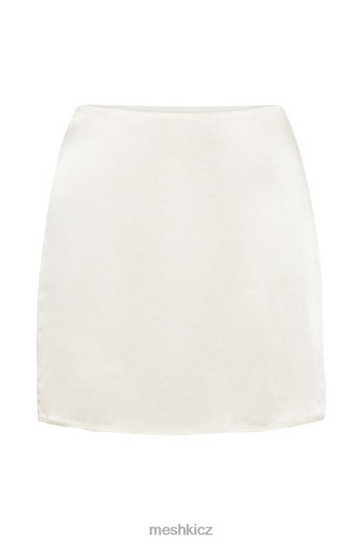 oblečení Meshki amia saténová minisukně slonová kost V0D0D1345