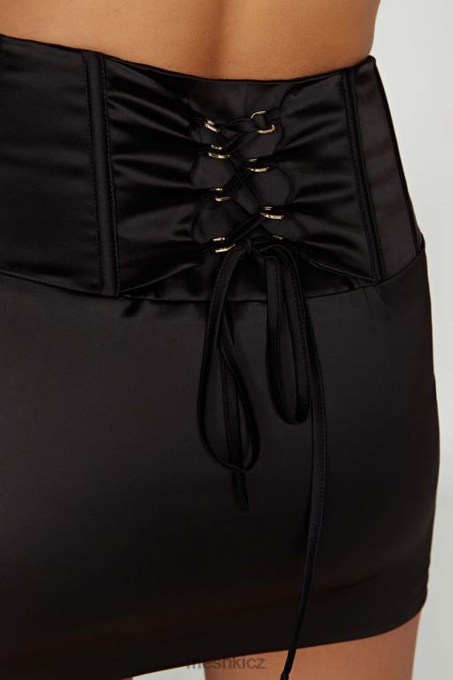 oblečení Meshki Šarlatová korzetová minisukně Černá V0D0D1516