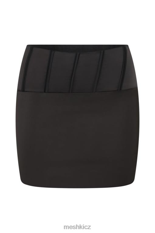 oblečení Meshki Šarlatová korzetová minisukně Černá V0D0D1516