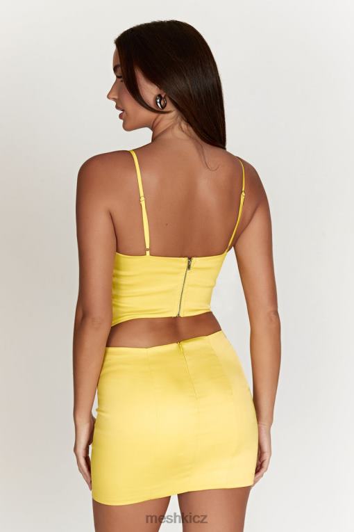 oblečení Meshki briony nízká minisukně citrón V0D0D1445