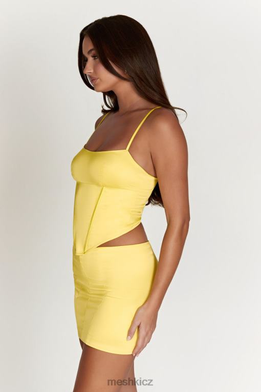oblečení Meshki briony nízká minisukně citrón V0D0D1445