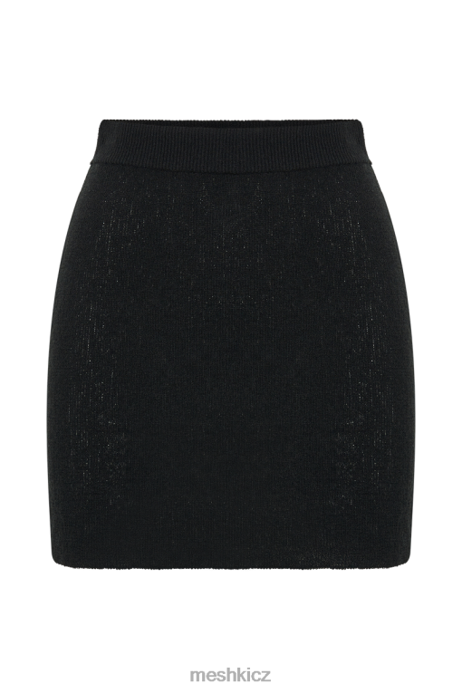 oblečení Meshki esme pletená minisukně Černá V0D0D1284