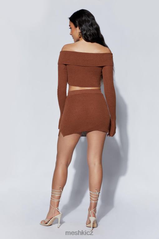 oblečení Meshki esme pletená minisukně jíl V0D0D1456