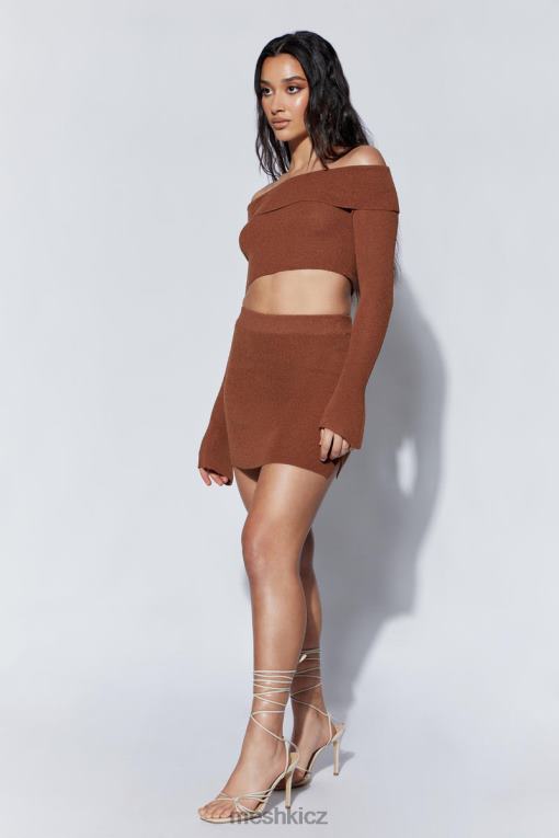 oblečení Meshki esme pletená minisukně jíl V0D0D1456