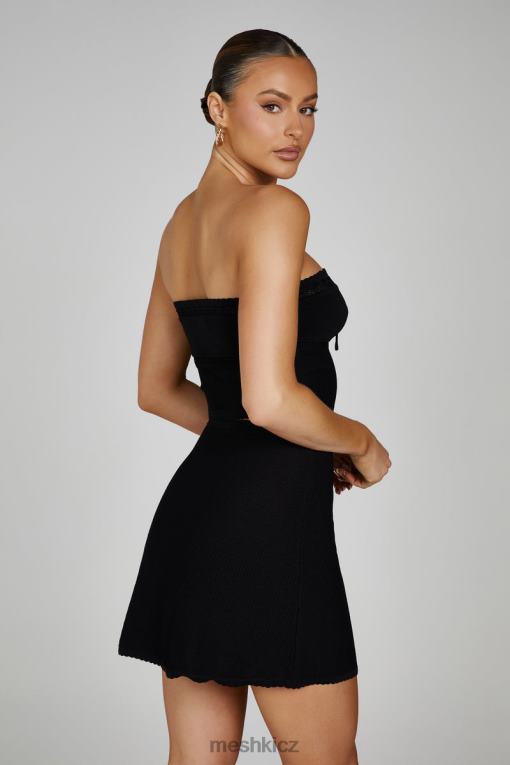 oblečení Meshki kyra vaflová minisukně Černá V0D0D1285