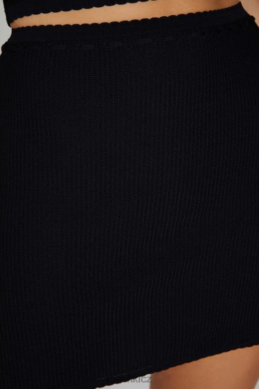 oblečení Meshki kyra vaflová minisukně Černá V0D0D1285