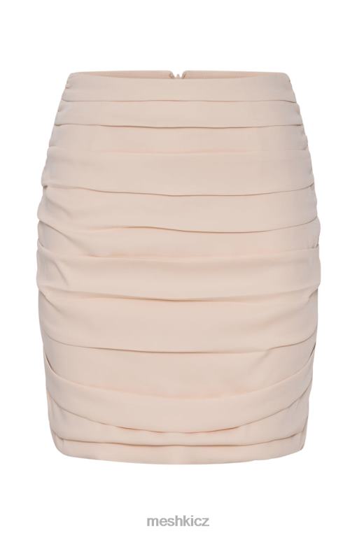 oblečení Meshki lola ruched minisukně krém V0D0D1565