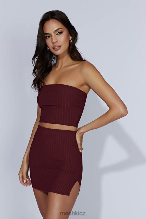 oblečení Meshki minisukně shiloh s nízkým vzestupem třešňová čokoláda V0D0D1468