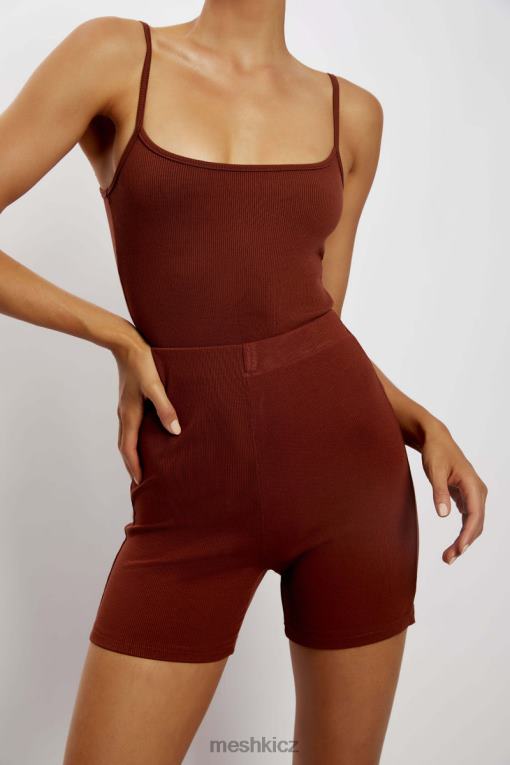 oblečení Meshki lisa ribbed booty short koření V0D0D1458