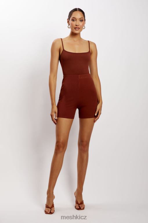 oblečení Meshki lisa ribbed booty short koření V0D0D1458