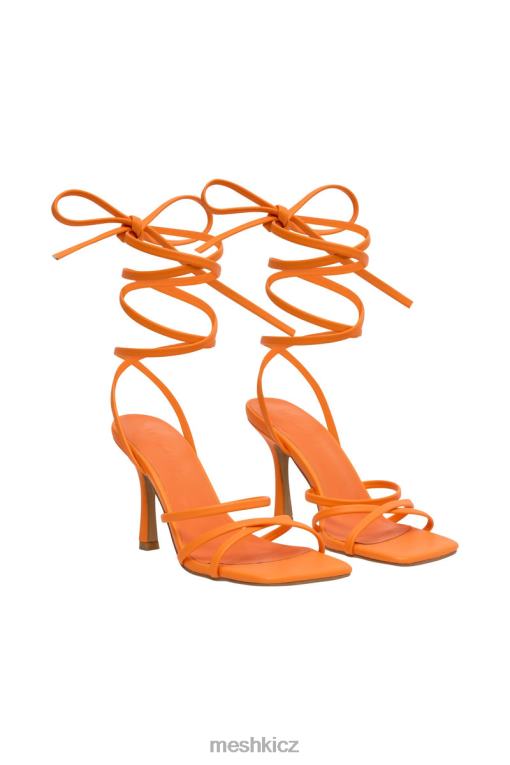 obuv Meshki Milly omotávka kolem paty z umělé kůže mandarinka V0D0D1690