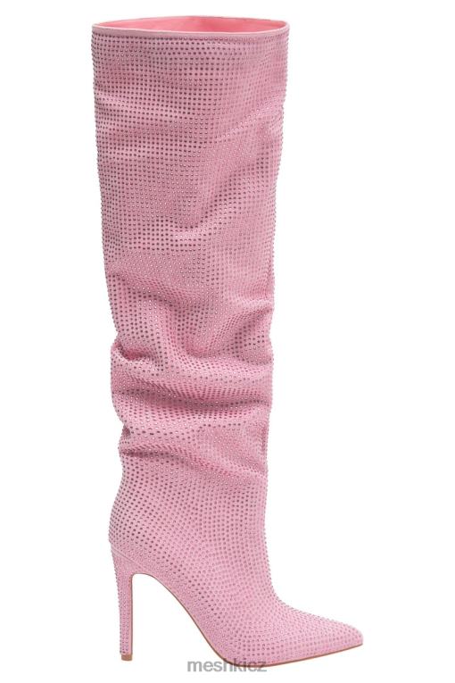 obuv Meshki boty na vysokém podpatku jenner diamante ruměnec růžový V0D0D1677