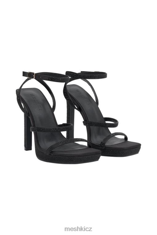 obuv Meshki holandské diamantové podpatky Černá V0D0D1692