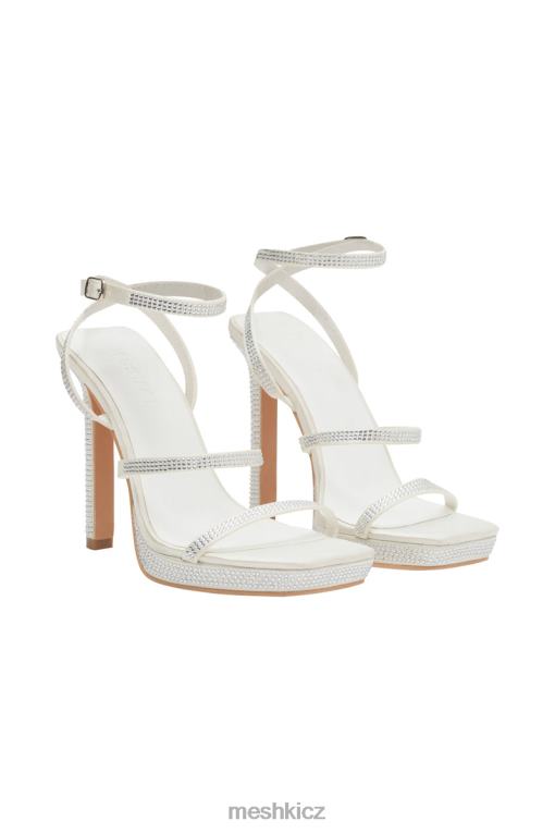 obuv Meshki holandské diamantové podpatky slonová kost V0D0D1682