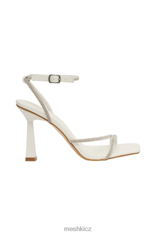 obuv Meshki provazové podpatky caitlin diamante bílý V0D0D1672
