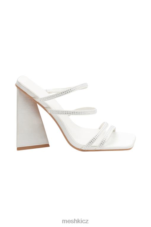 obuv Meshki robyn diamante strap blokové podpatky slonová kost V0D0D1680