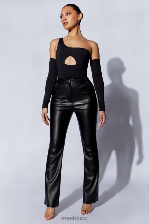 oblečení Meshki lexi jedno rameno vykrojené body Černá V0D0D1111