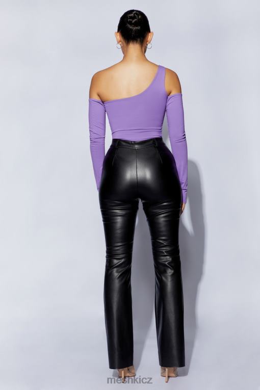 oblečení Meshki lexi jedno rameno vykrojené body nachový V0D0D1093