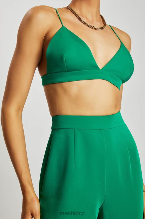 oblečení Meshki cynthia trojúhelníková braleta lahvově zelená V0D0D999