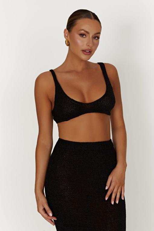 oblečení Meshki mary pletená braletka Černá V0D0D891