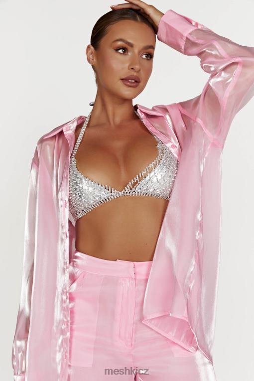 oblečení Meshki neva diamante bralette stříbrný V0D0D884