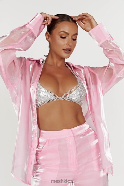 oblečení Meshki neva diamante bralette stříbrný V0D0D884