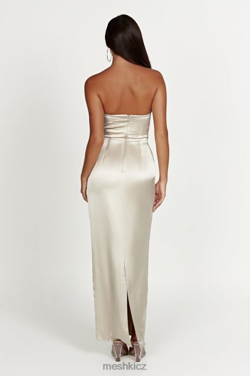 oblečení Meshki alanis maxi šaty bez ramínek šampaňské V0D0D336