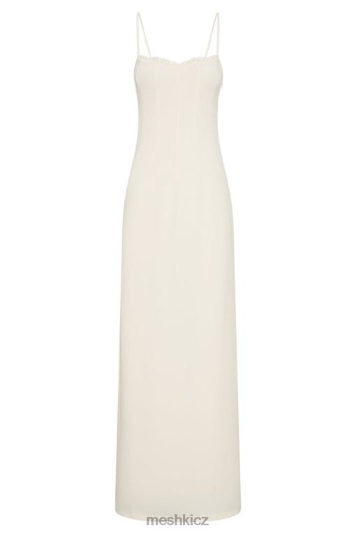 oblečení Meshki amorette maxi šaty s krajkovým lemem kost V0D0D279