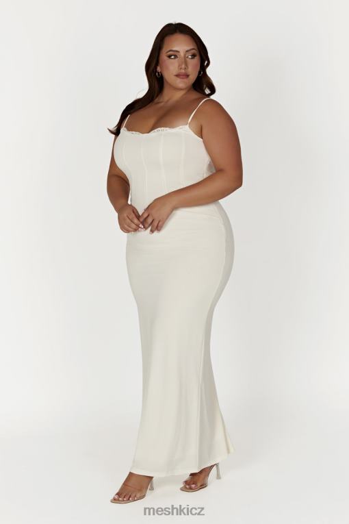 oblečení Meshki amorette maxi šaty s krajkovým lemem kost V0D0D279