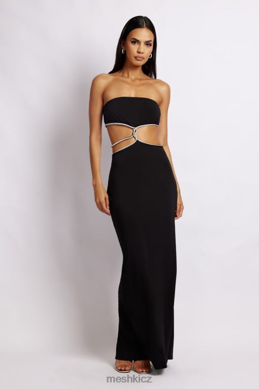oblečení Meshki billie maxi šaty bez ramínek Černá V0D0D475