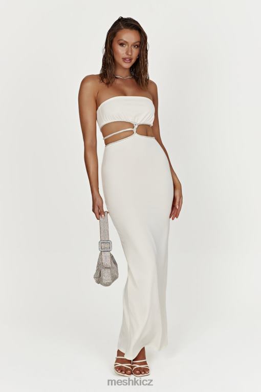 oblečení Meshki billie maxi šaty bez ramínek kost V0D0D640