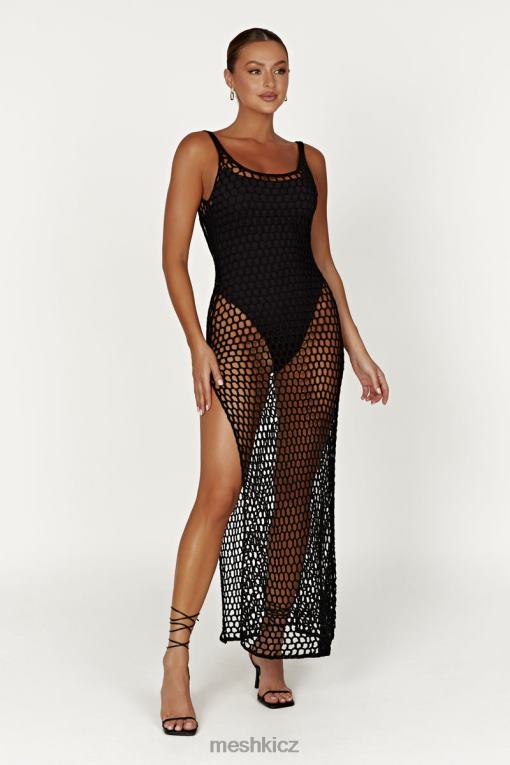 oblečení Meshki háčkované maxi šaty bodhi Černá V0D0D541