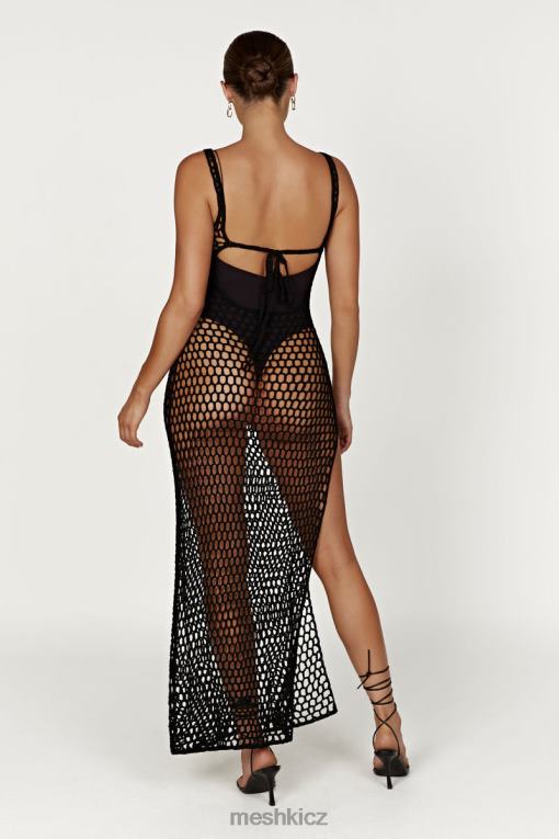 oblečení Meshki háčkované maxi šaty bodhi Černá V0D0D541