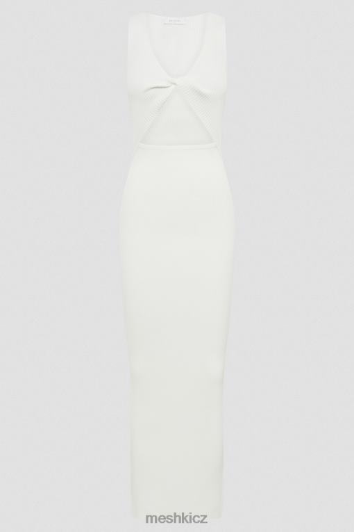 oblečení Meshki kaesha pletené maxi šaty bílý V0D0D227
