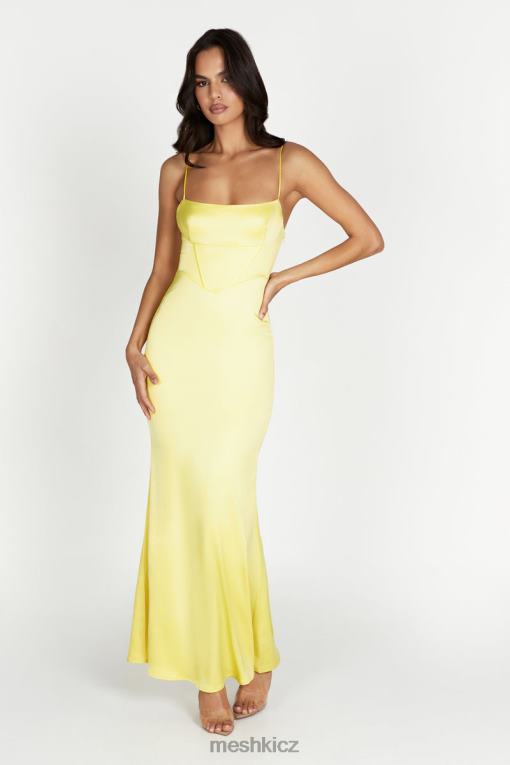 oblečení Meshki korzetové maxi šaty desirie citrón V0D0D484