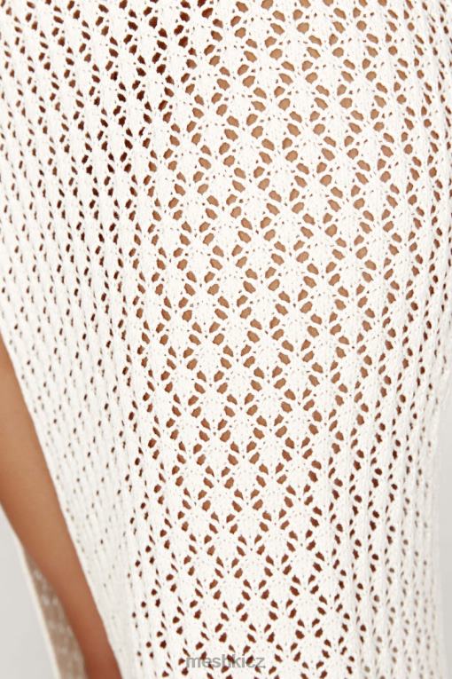 oblečení Meshki malia cut out háčkované maxi šaty krém V0D0D698