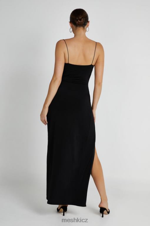 oblečení Meshki maxi šaty candice ruched Černá V0D0D161