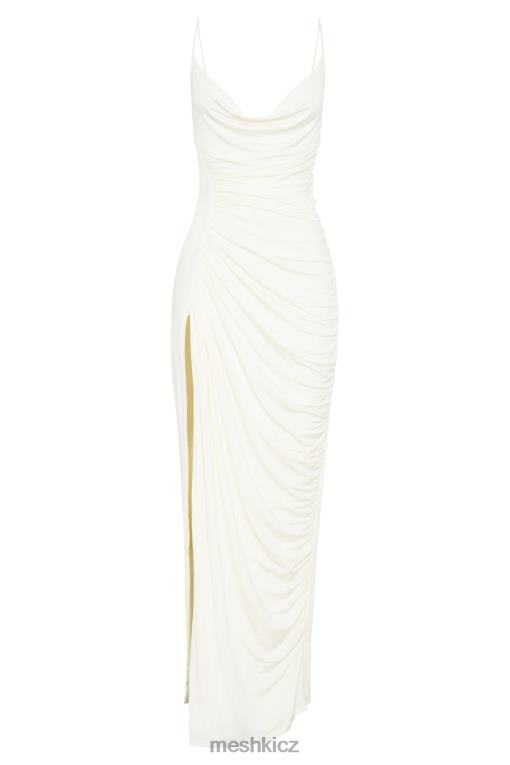 oblečení Meshki maxi šaty candice ruched kost V0D0D374