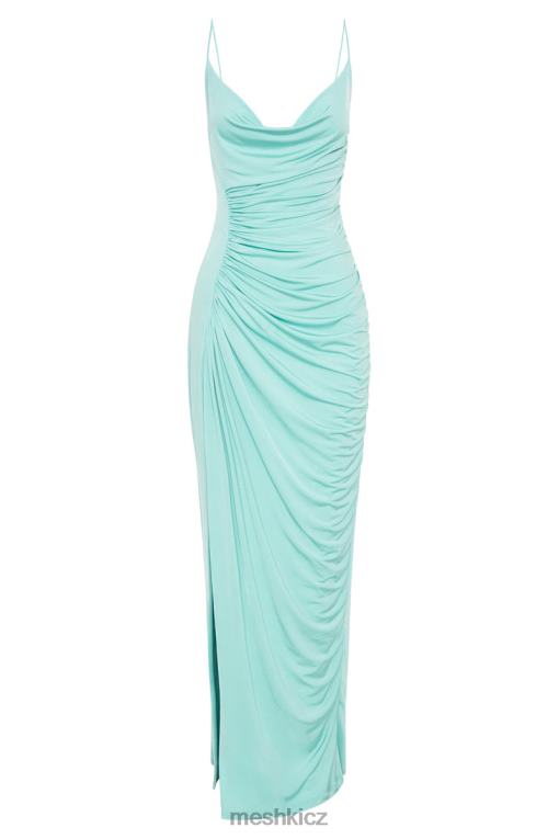 oblečení Meshki maxi šaty candice ruched máta V0D0D398